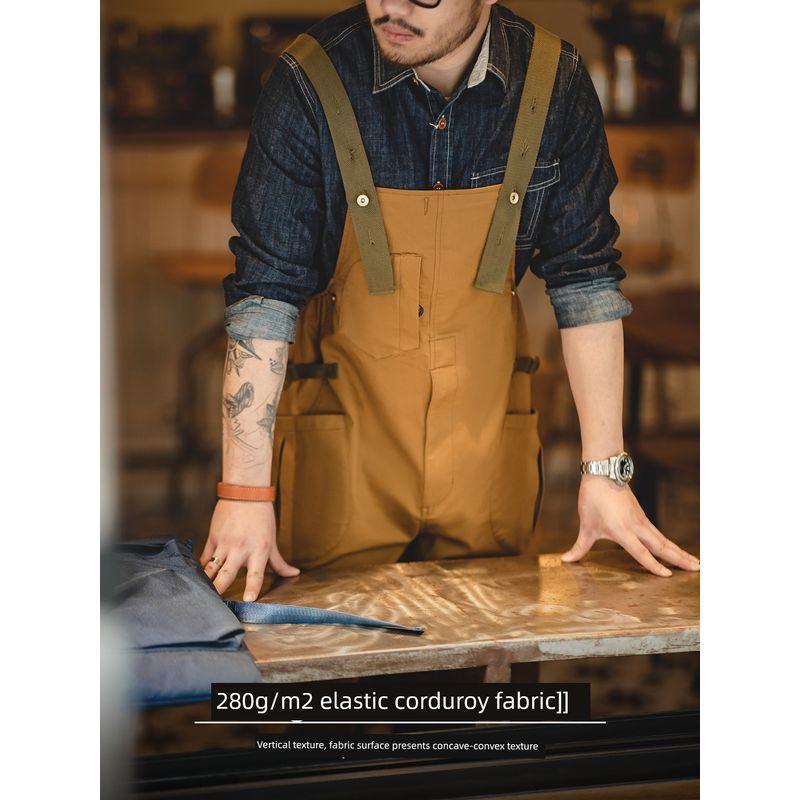 Madden Retro Casual Jumpsuit Suspender Pants Parka