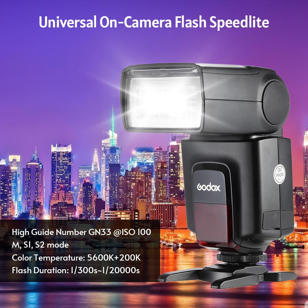 Godox TT520 bliț electronic Speedlite universal pentru cameră + AT-16 2.4G declanșare fără fir