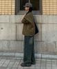 Placestudioman Barbour Hunting Collar Contrast Cut Trucker Jacket Cotton Jumper_2 Colors