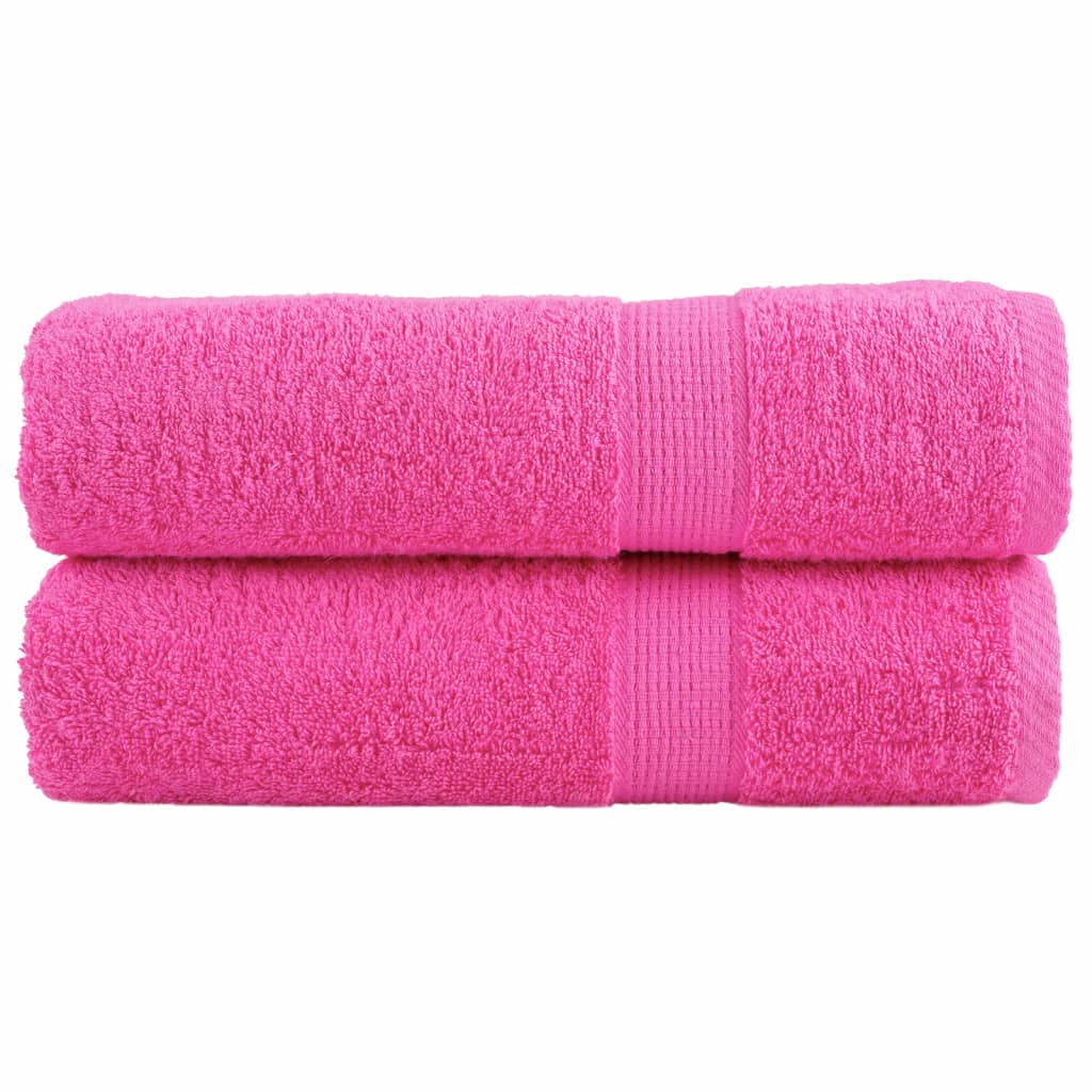 Premium Towels SOLUND 2 pcs Pink 50 x 100 cm 600 g m²