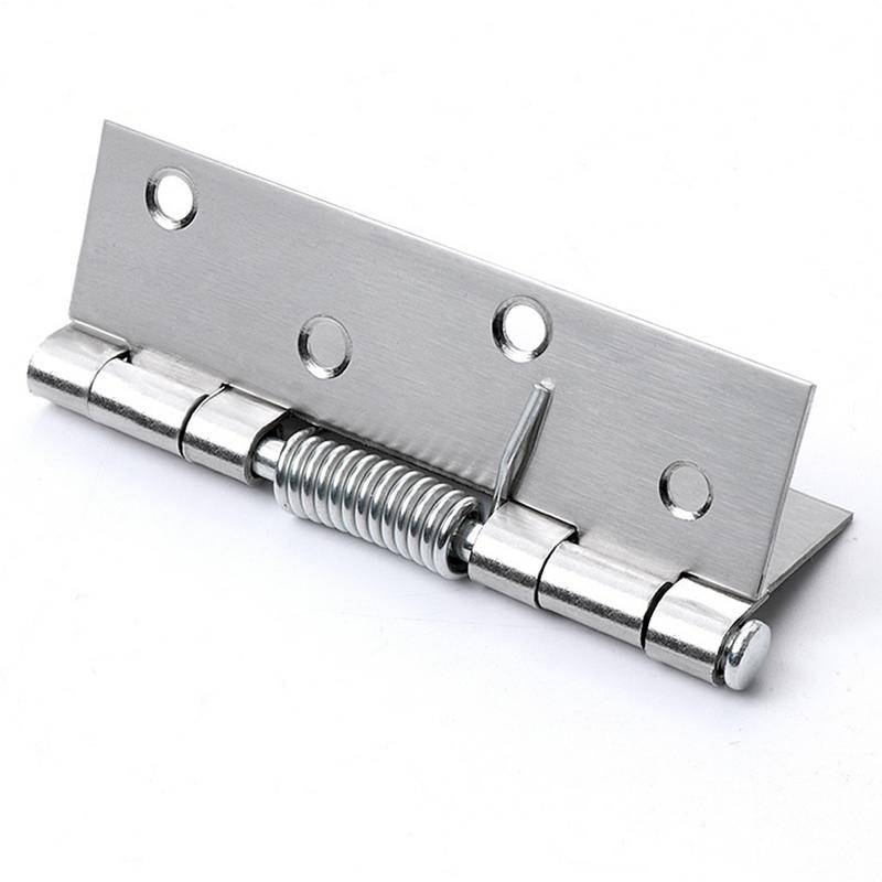 1pc Spring Hinges Stainless Steel Self Closing Spring Door Internal Hinge DIY Hardware Cabinet Door Closer Automatic Return Hing
