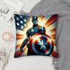 Superhero CCaptain AAmerica Pillow Case Square DoubleSided Printing Sofa Cushion Cover Pillowcase Bedroom Bedside