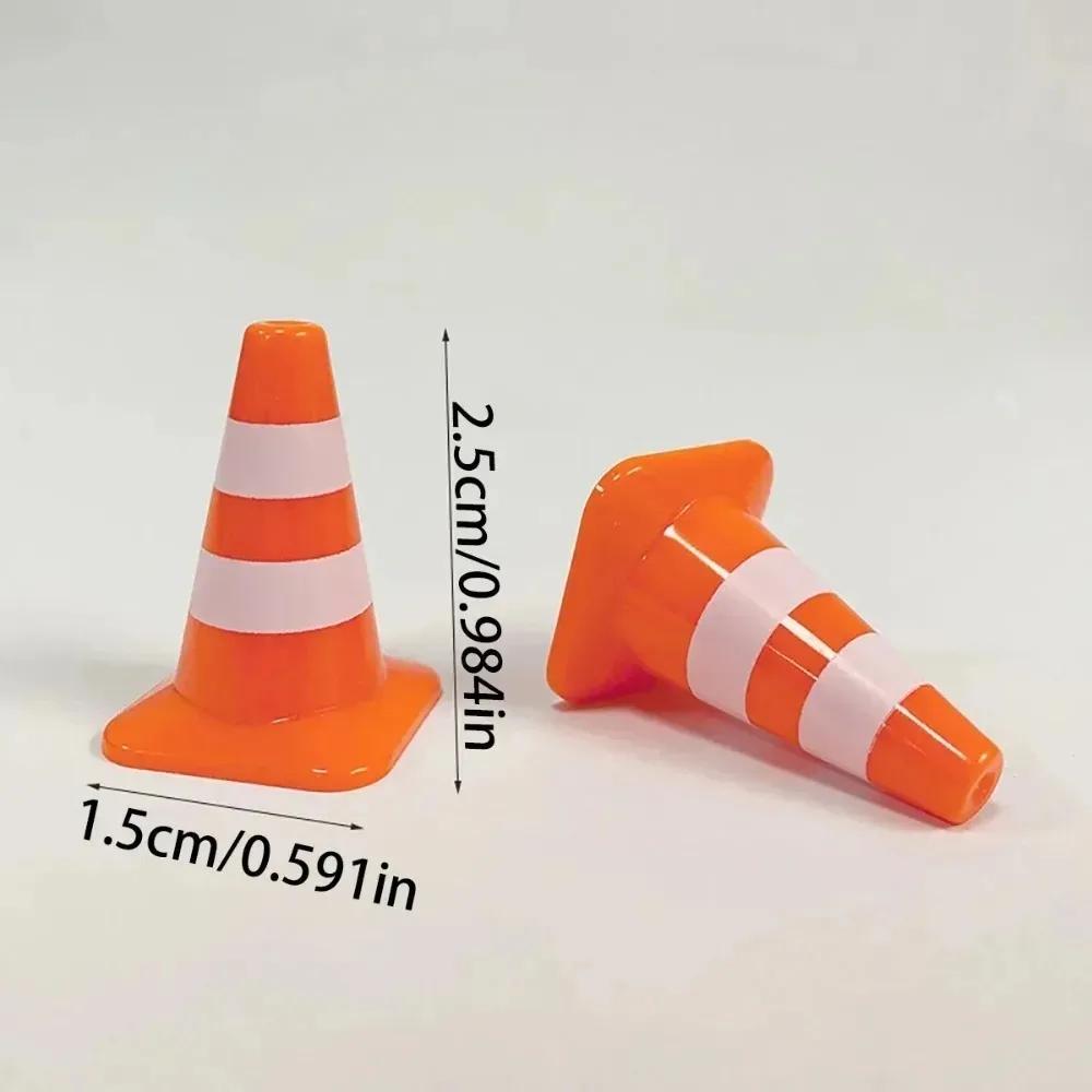 10pcs Mini Traffic Signs Roadblock Toy for Kids Construction Car Theme Party Traffic Cone Sport Training Figurines & Miniatures