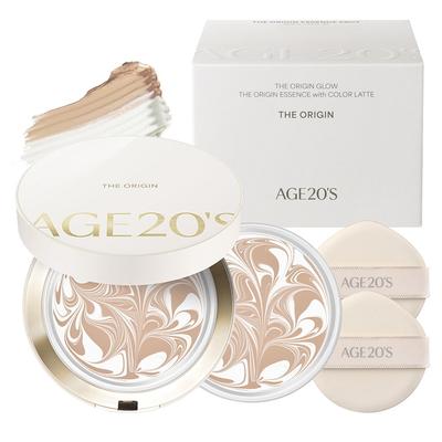 Age20's The Origin Essence Pact 1 Pcs 12.5g + Refill 1 Pcs 12.5g, No. 13 White Latte, 1 Pcs