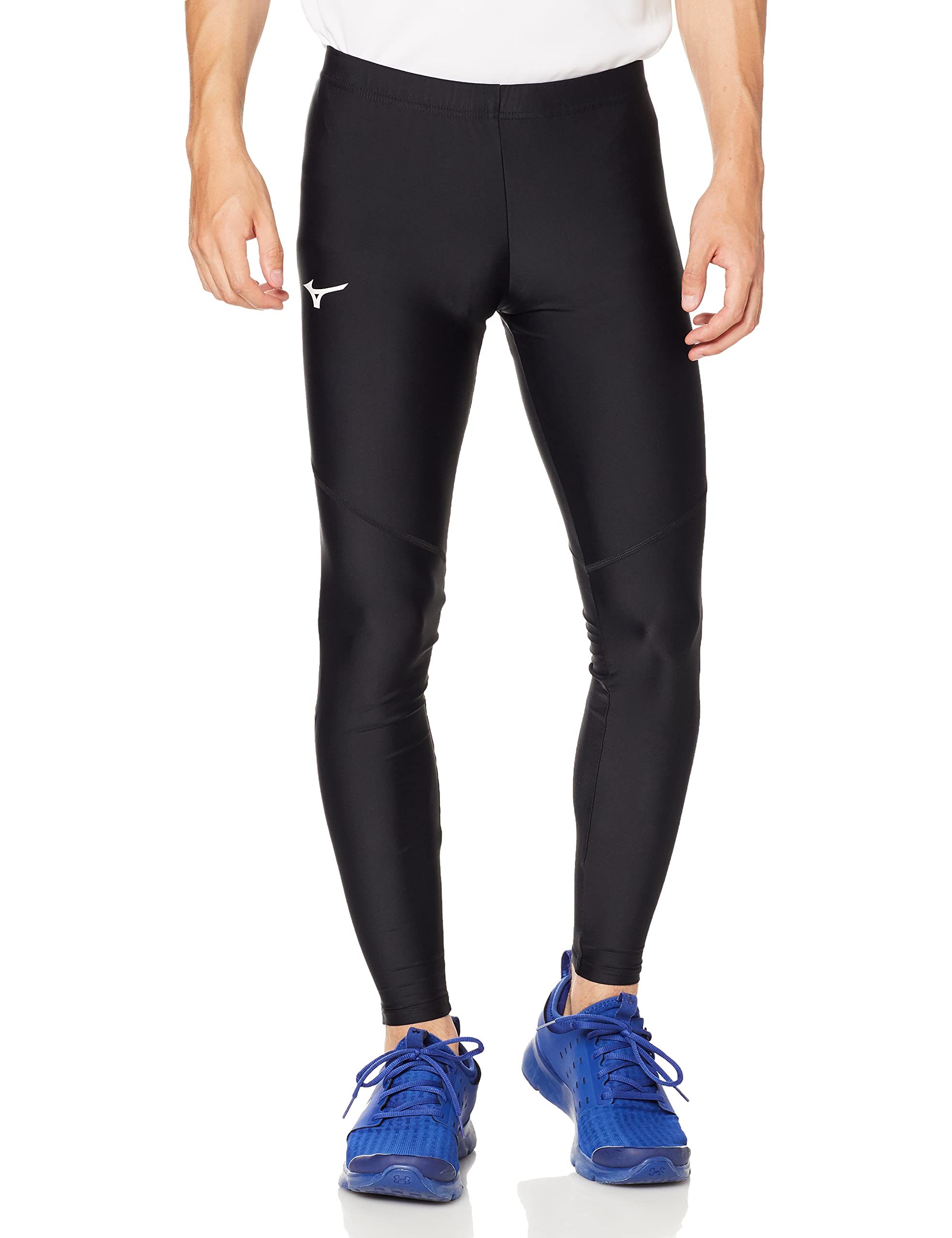 

Mizuno Track Field Racing Long Snug Track Size 2XL & Tights, Fit, Running, & Field, U2MB1052, Black/Silver,