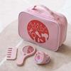 Pink Wooden Princess Makeup Bag Toy Set for Girls