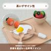 Natural Wood Play Kitchen Coromo food Smart-i Set, (15-piece set)