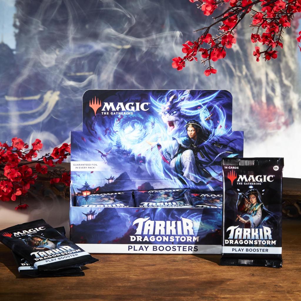 The Gathering Dragon Storm Play Booster English Version of 30 MTG Trading Card Wizards of the Coast TDM D42730003 Magic Tarkir (BOX Packs)