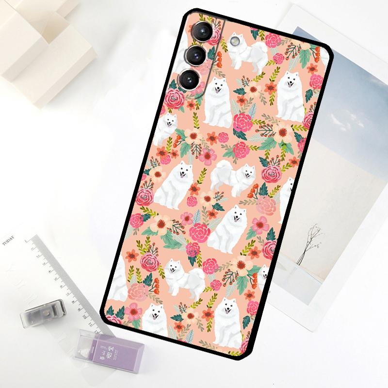 Japanese Spitz Dog Phone Case For Samsung Galaxy S25 FE S20 FE S21 S22 S23 S24 S25 S26 Ultra S10 S25 Plus Cover