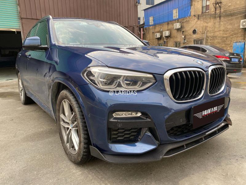 BMW X3 G01 M Sport Carbon Fiber Body Kit: Front Lip, Rear Diffuser, Bumper Lip Accessories