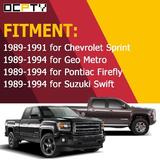 OCPTY Door Handles Exterior Driver Passenger Side Replacement fit 1989-1994 for Geo Metro for Pontiac Firefly for Suzuki Swift Outside Door Handles