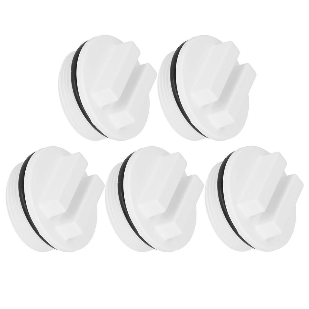 5PCS 1.5in Threaded Pool Spa Return Line Winterizing Plug Filter Drain Plug with ORing