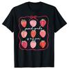 Women Second Grade Is My Jam Strawberry Second Grade Teacher Tshirts 100 Cotton Loose Oversized T Shirt Summer