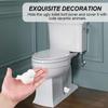 2pcs White Toilet Lid Decorations Waterproof Resistant Hardware Covers Cleaning Modern Bathroom Accessories