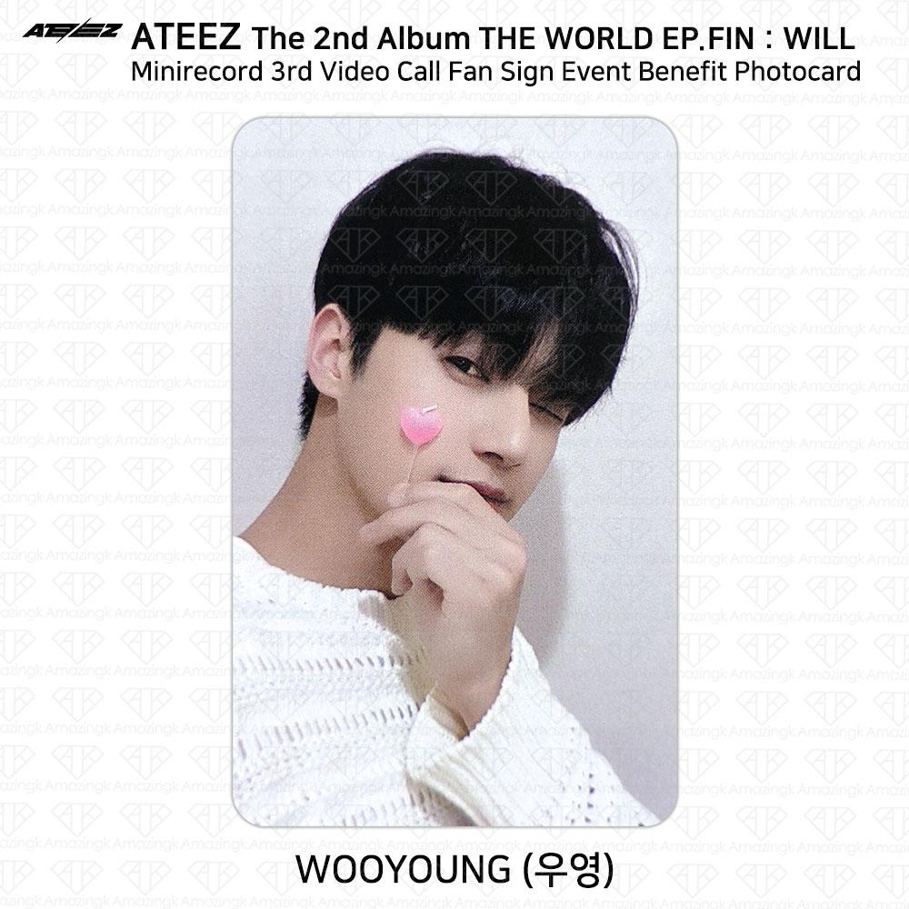 

ATEEZ THE WORLD EP.FIN СДЕЛАЮТ мини-запись третьего благотворительного мероприятия для фанатов, фотокарточка KPOP Wooyoung