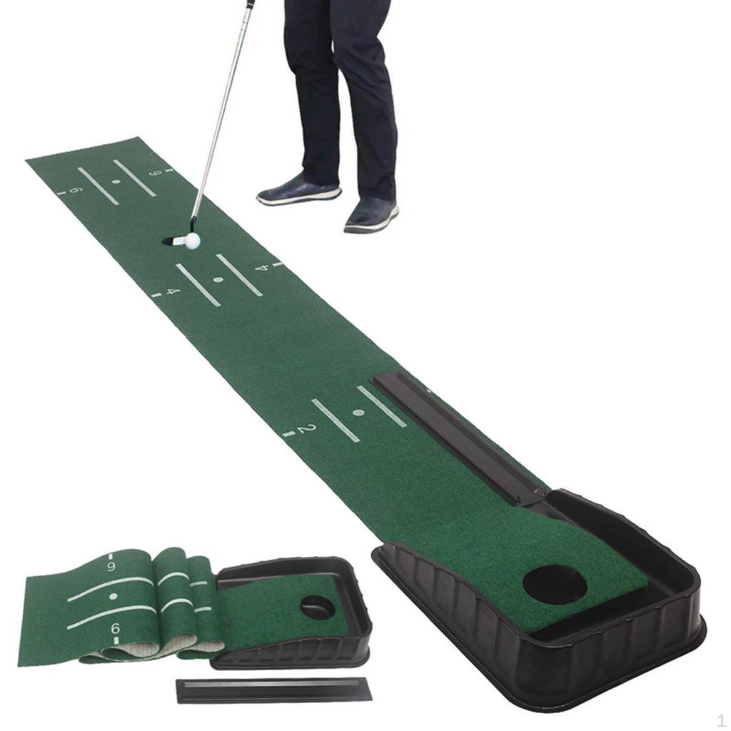 Golf Putting Mat Green for Indoor Outdoor Training Equipment Practice Traveling