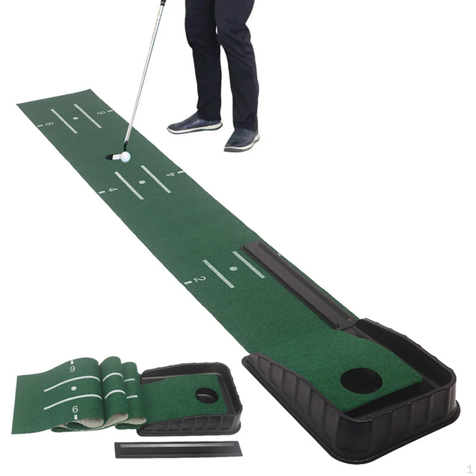 

Golf Putting Mat Green for Indoor Outdoor Training Equipment Practice Traveling No anti slip bottom