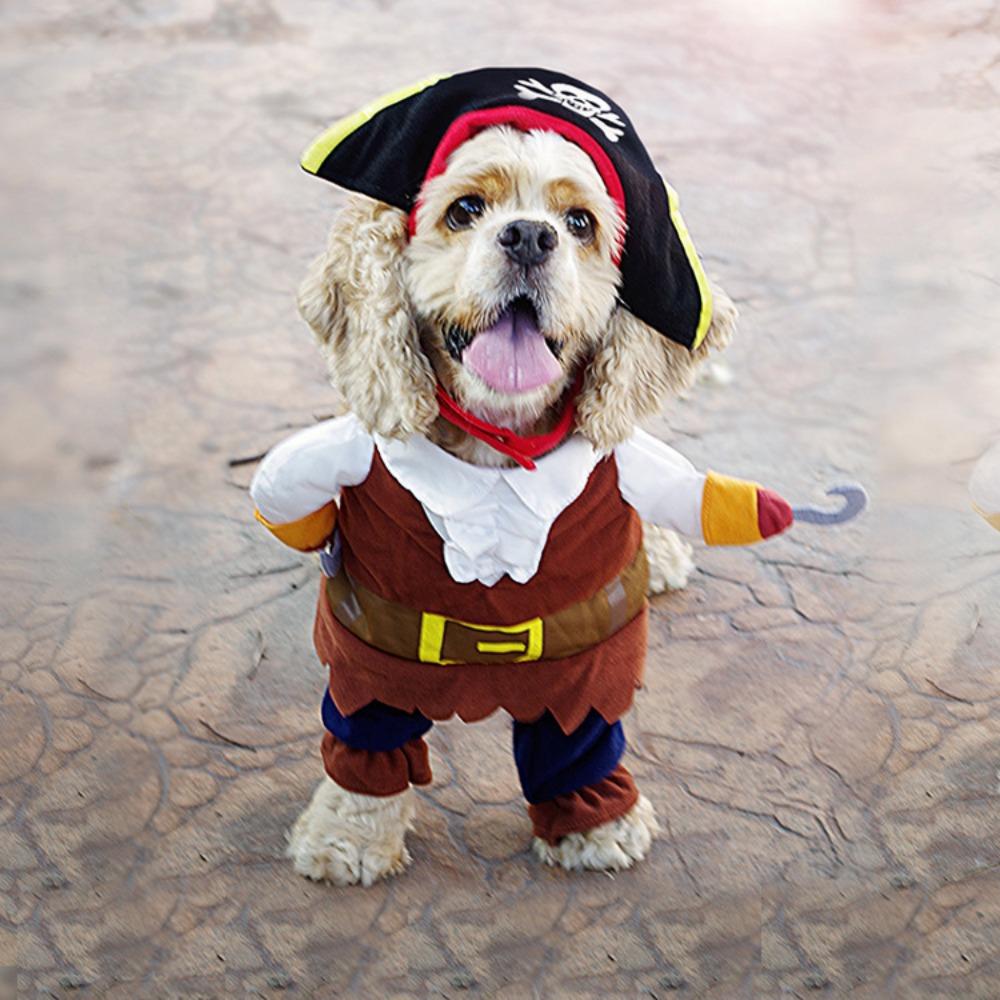 Popular Dog Christmas Halloween Dress Up Pirate Police Stand Up Dress Up Funny Dress Up Dog Dress Up