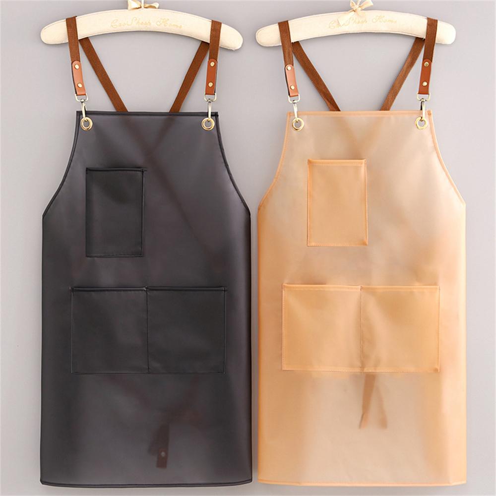 Neue Schürze Wasserdicht Und Öl-proof Strap Modische Koreanische-stil Overalls Haushalt Küche Kochen Frauen TPU Arbeitskleidung