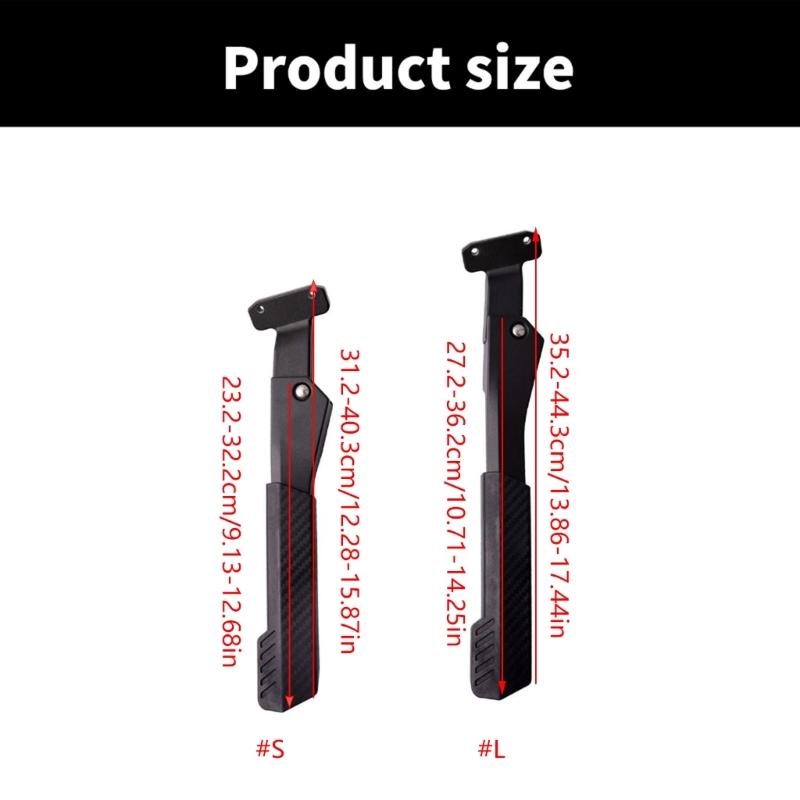 Aluminum Alloy Side Rear Parking Rack Road Bike Kickstand Nonslip Foot Brace Adjustable Side Rear Parking Rack