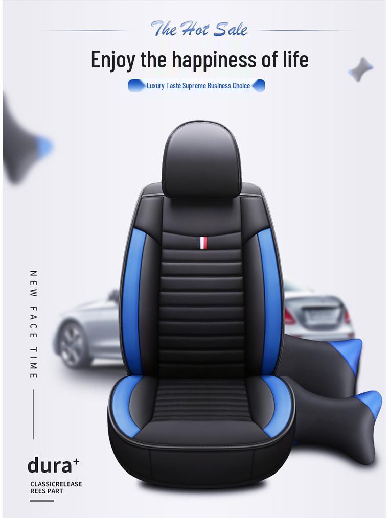 Universelles Vier-Jahreszeiten Waschbares Leder Autositzkissen