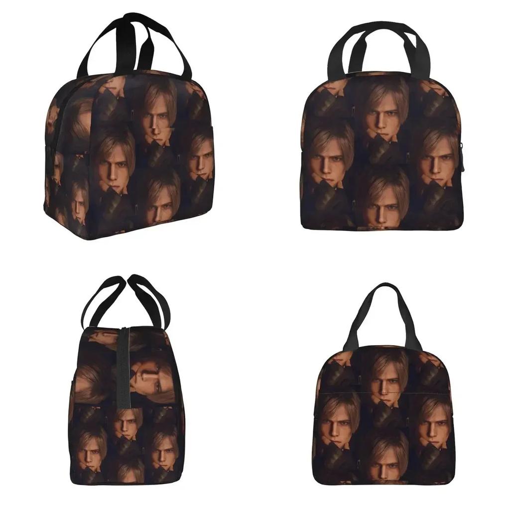Leon Kennedy Insulated Lunch Bag for Women Kids Leakproof Food Boxes Thermal Lunch Box Tote