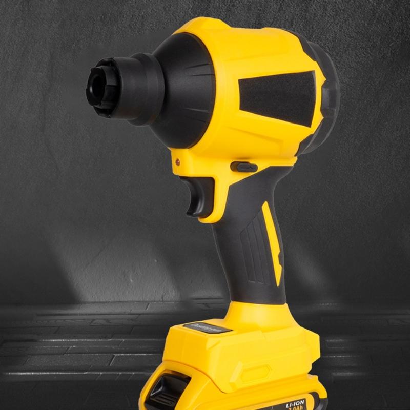 Portable Cordless Dust Blower 450W 21000RPM Electric Handheld Leaf Blower Air Duster Tool with Multiple Attachments