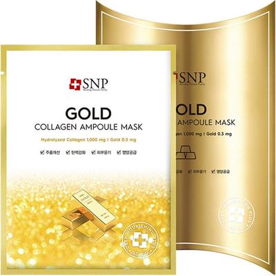 SNP Gold Collagen Ampoule Mask Korea Cosmetics