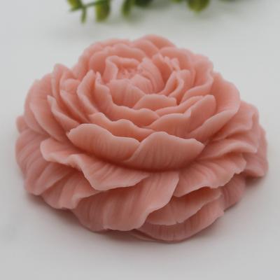 3d Stereo Pivoňka Svíčka Silikonová forma Diy Kreativní Květinová Aromaterapeutická Svíčka Sádrová pryskyřice Řemeslná Silikonová forma Celá
