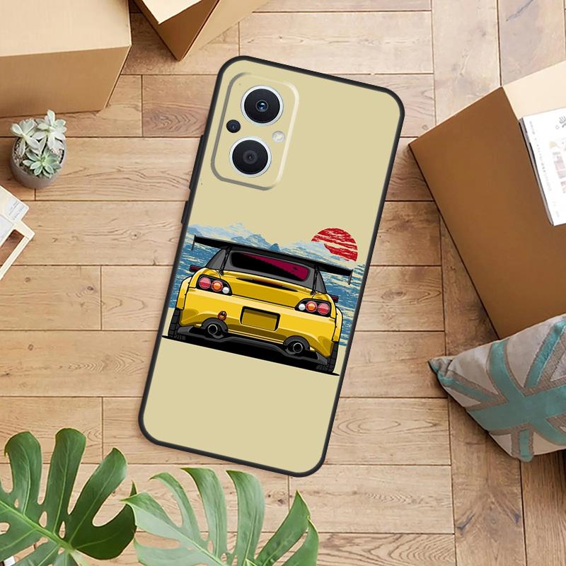 Sports Car JDM Drift Phone Case For OPPO Reno 14 13 11 12 F 10 Pro 8T 7 8 Lite OPPO Find X9 X8 X5 Pro Back Cover