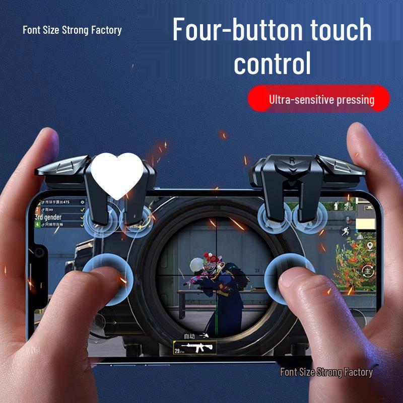 Delta Action 5: 2026 Upgrade Sechs-Finger Sensitiver Kontinuierlicher Tipp-Controller für PUBG Android Mobil