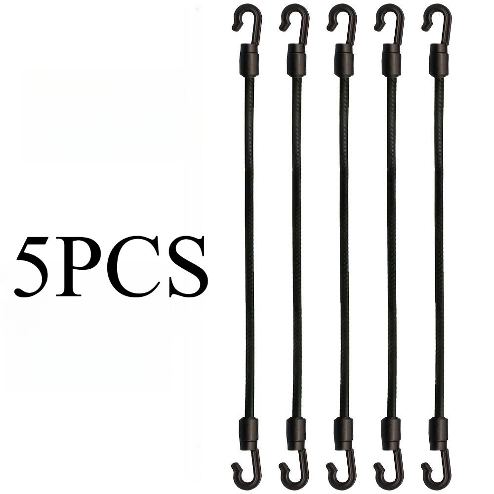 5 Stück 100 cm Länge Strapazierfähige Bungee-Seile mit Haken, Verstellbare Elastische Spanngurte, Langlebige Spannbänder für den Heimgebrauch