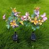 LED Solar Butterfly Flower Lawn Lamp: Waterproof Outdoor Garden Decoration