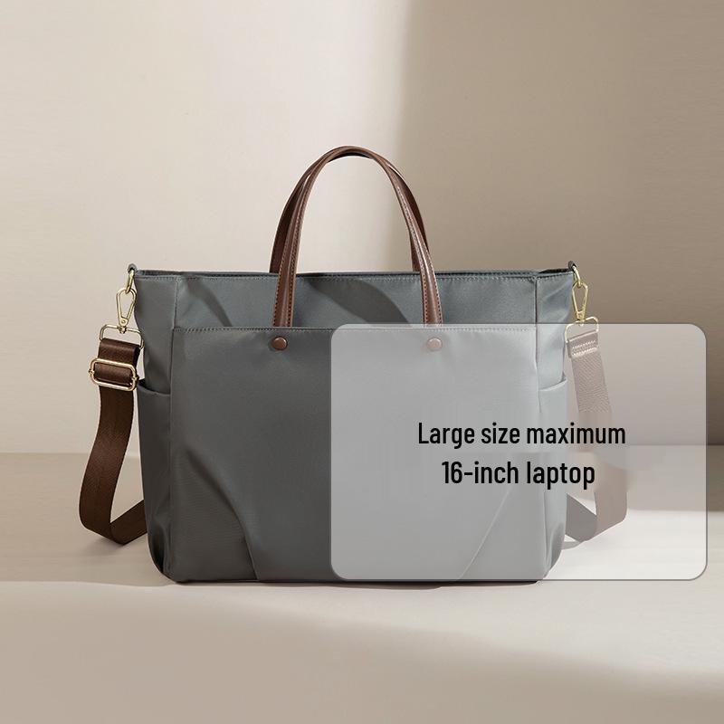Damen Laptoptasche: 15,6-Zoll-Aktentasche mit großer Kapazität, zum Umhängen und als Crossbody-Tasche