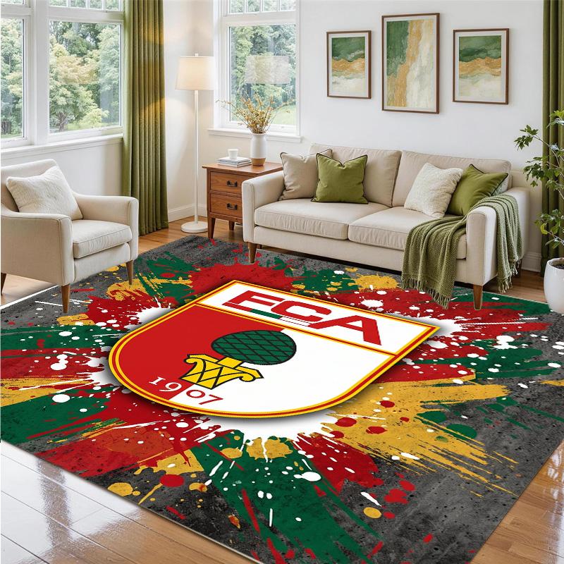 FC Augsburg FC Design Crystal Velvet Rug Soft Decorative Mat for Bedroom Entrance