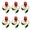 Rose Napkin Ring Dining Table Decor for Home And Restaurant for Wedding