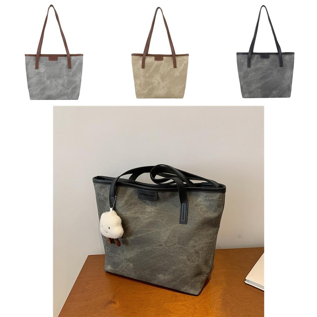 Modern Retro Minimalist Tote Bag For Women Large Size Pu Material For Trendy Look