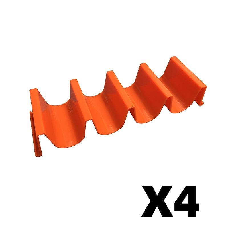 Wave Shape Plastic Taco Holder Stand, Mexican Taco Shell Display Rack, Food Storage Tray Holder for Home Kitchen Restaurant Tableware