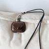 For Airpods 4 4th Case Leather Business Cases For AirPods 4 3 2 1 Pro Cover Headset Shell Headphone Funda With Neck Long Lanyard