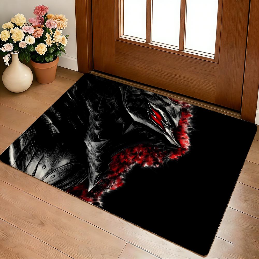 Guts Sword In Berserk Berserk Floor Mat Cozy Flannel Soft Thick Non-Slip Mat For Living Room Bedroom Kitchen Decor Rugs