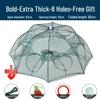 Foldable Thickened Fish and Shrimp Trap Net for Outdoor Fishing.
