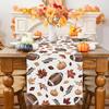Bonhause Fall Football Table Runner 13x72 Inch Rugby Pumpkin Maple Leaf Autumn Thanksgiving Kitchen Dinning Table Decoration for Indoor Outdoor Home
