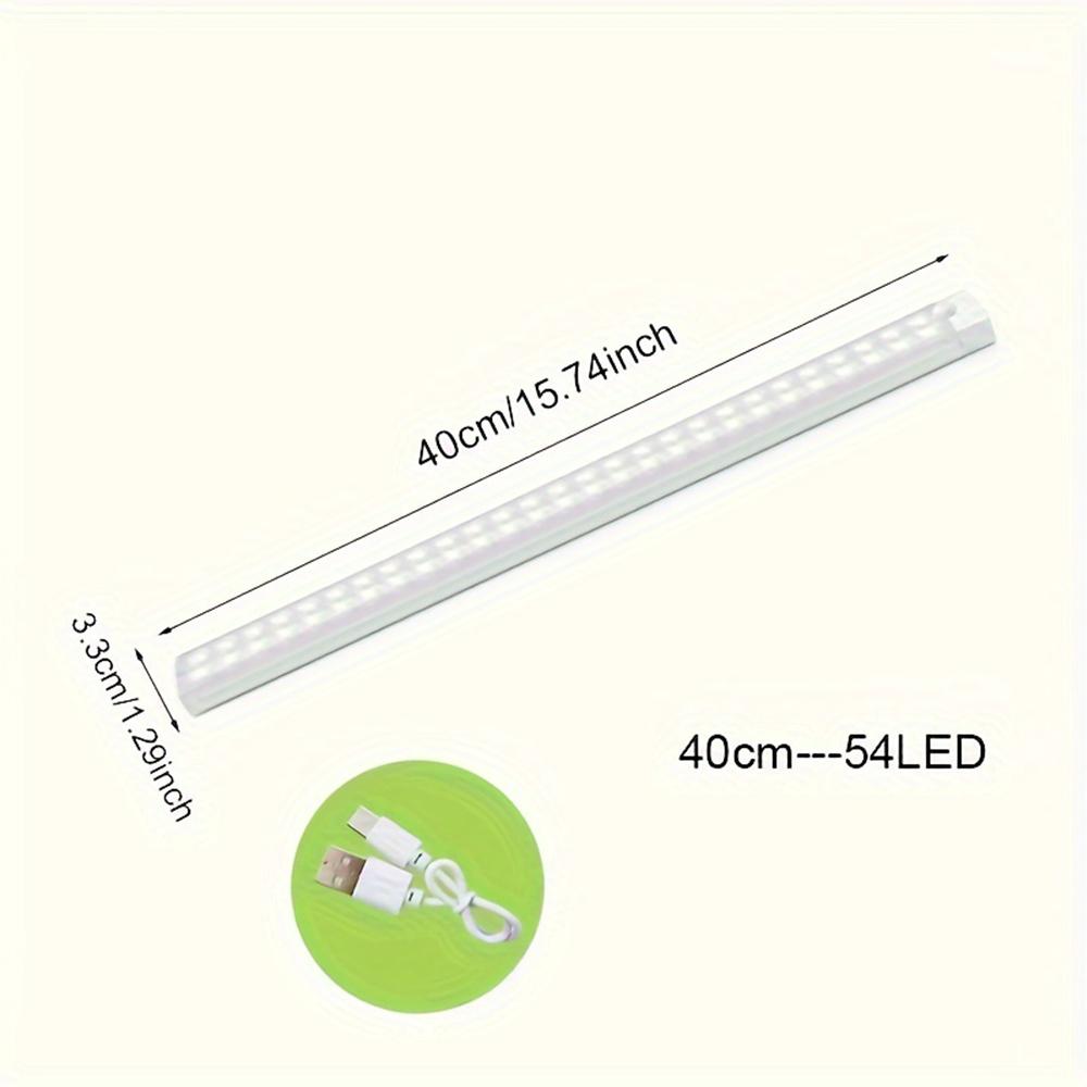 

New Cabinet Light, Wireless Motion Sensor LED Light , Rechargeable Magnetic Night Light For Hallway, Kitchen, Wardrobe Warm Light