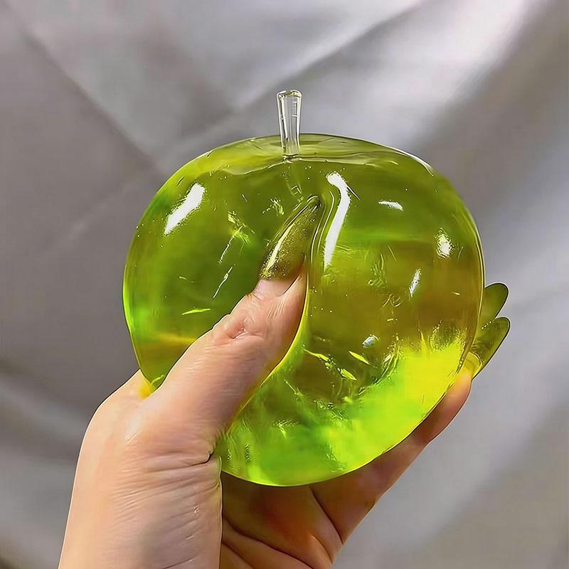 Random Color 1 Pieceblue Ball Green Apple Maltose Toys Squishy Anti Stress Sensory Fidget Toy Soft Transparent Slow-Rebound Rela
