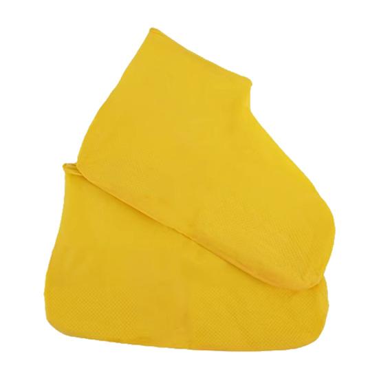 1 Pair Waterproof Shoe Cover Outdoor Non-slip Overshoes Galoshes Reusable Foldable Rain Boot Shoes Protector Cover for Men Women
