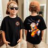 Anime Dragon Ball Cosplay TShirt Cotton Short Sleeve Tops Casual Loose Retro TShirt Men Women Kids Family Matching Outfits