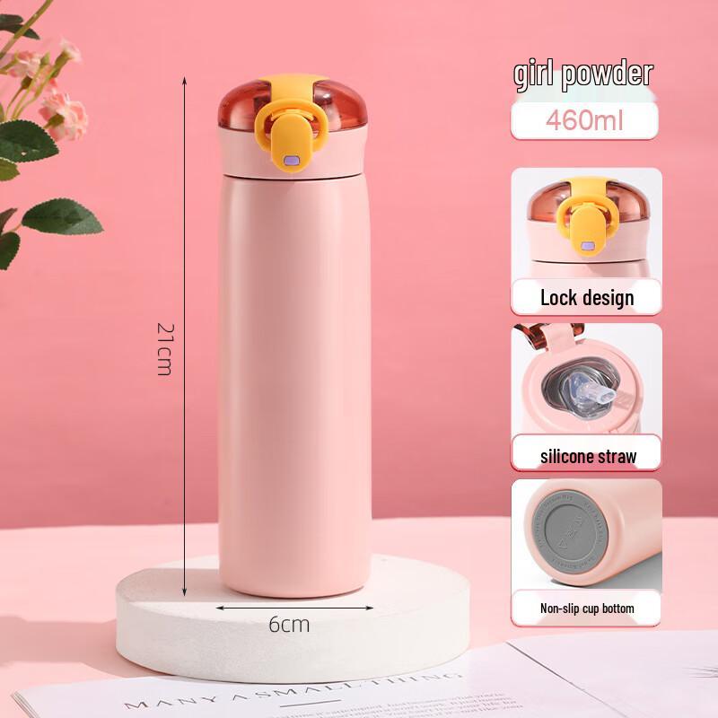 

Shangqi Portable Pop-Up Lid Insulated Straw Cup