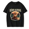 90er Cartoon Biber Kurwa Grunge T-Shirt Lustiges Kurwa Biber Mange T-Shirt Harajuku Y2k T-Shirts Tops Herren Mode EU Größe T-Shirt Kleidung