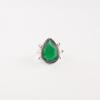 Green Onyx Gemstone 925 Sterling Silver Jewelry Handmade Women's Ring For Gift RR-57-17