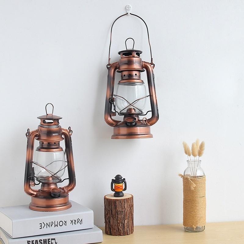 Nostalgic Old-fashioned Retro Decoration Kerosene Lamp Lantern Hotel Room Home Accessories Scene Atmosphere Decoration